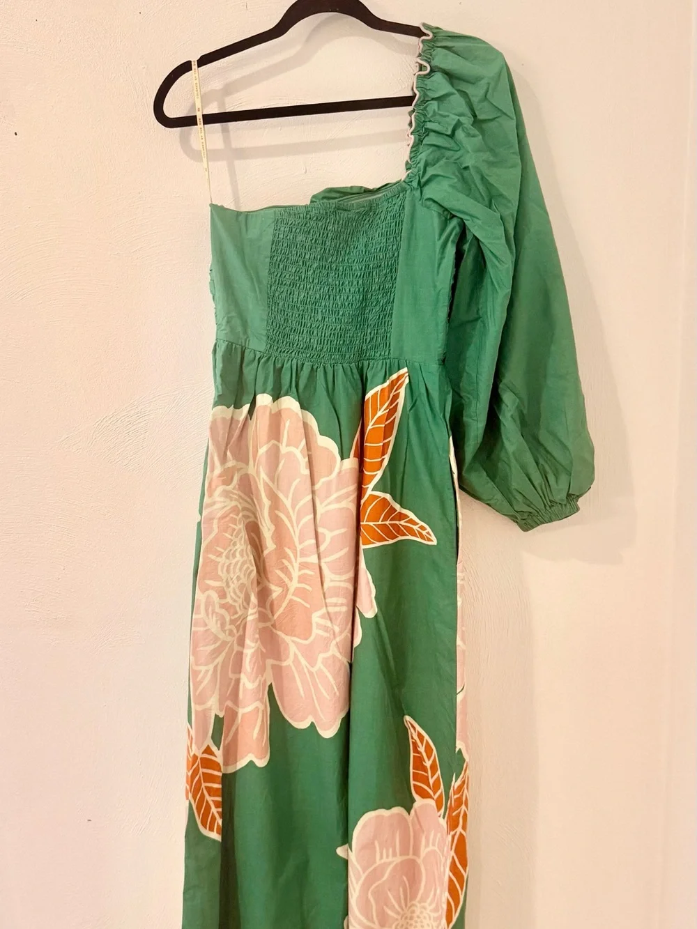 FARM Rio Green One-Shoulder Floral & Leaf Print Dress - Picture 6 of 9